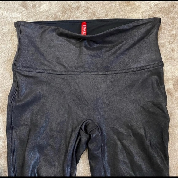 SPANX faux leather legging in black - Picture 8 of 14
